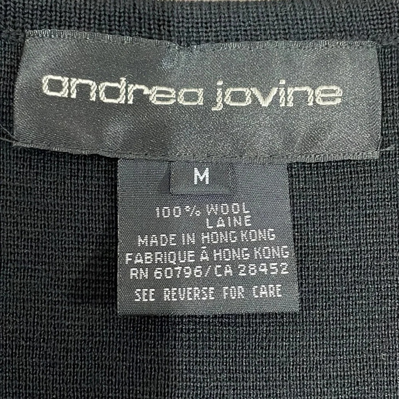 NWOT Vintage Andrea Jovine Wool Sleeveless Drop Waist Pleated Sweater Dr… - Picture 8 of 14